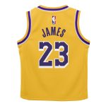 Official Los Angeles Lakers infant los angeles lakers lebron james nike gold swingman player jersey – icon edition | Lakers Shop