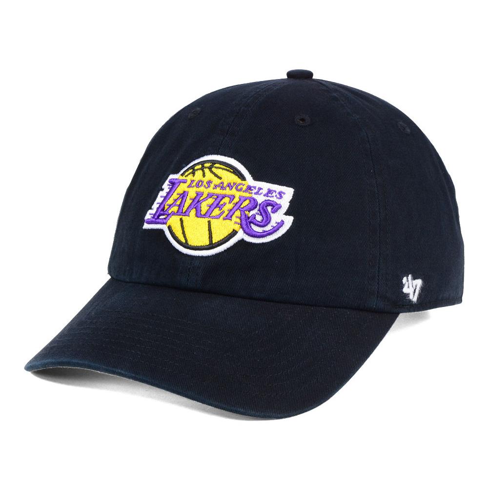 Official Los Angeles Lakers los angeles lakers 47 clean up hat – black | Lakers Shop