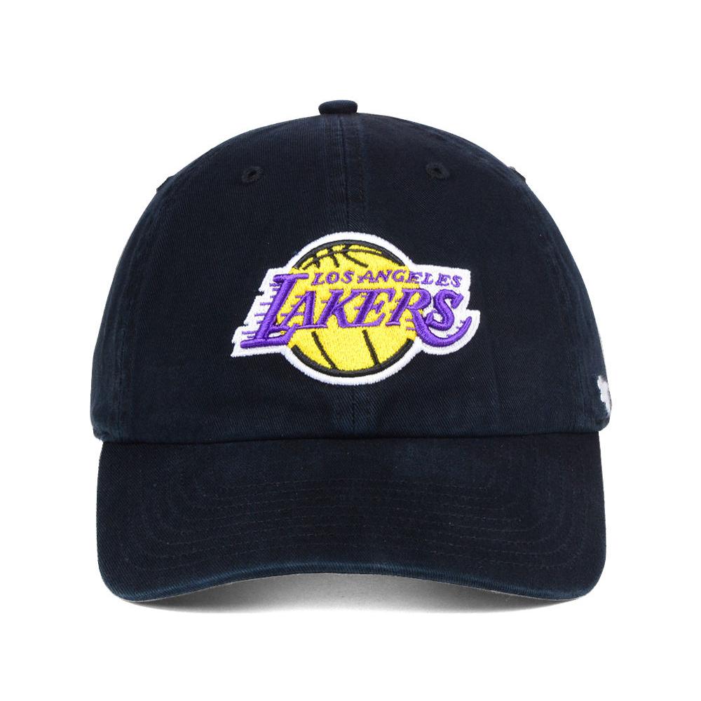 Official Los Angeles Lakers los angeles lakers 47 clean up hat – black | Lakers Shop