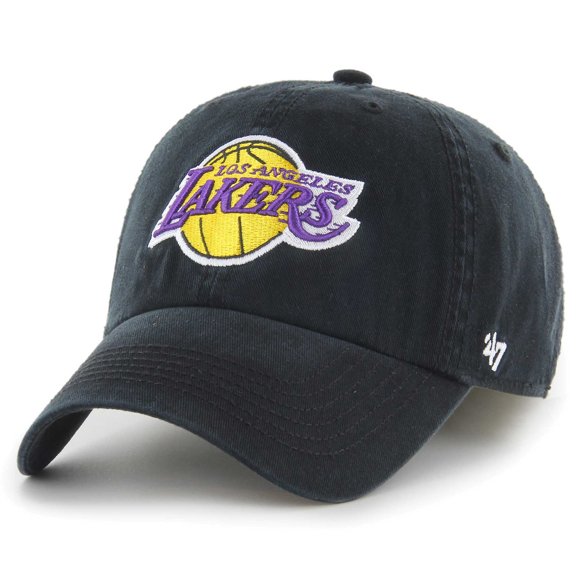 Official Los Angeles Lakers mens los angeles lakers 47 black classic franchise fitted hat | Lakers Shop