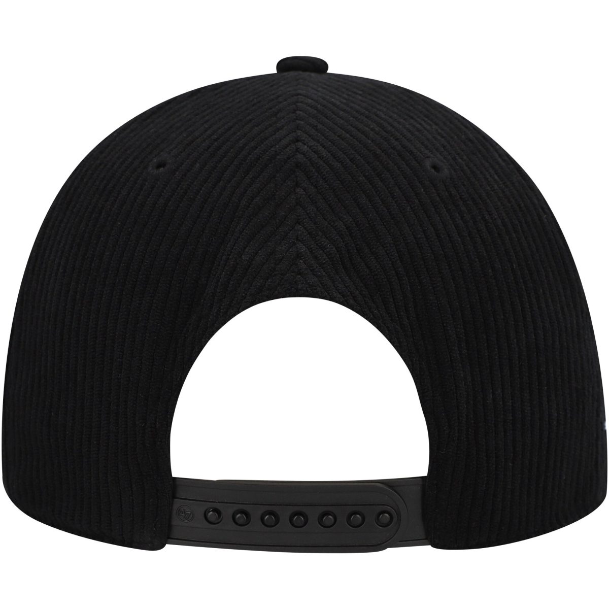 Official Los Angeles Lakers mens los angeles lakers 47 black double header sidepatch cord hitch adjustable hat | Lakers Shop
