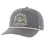 Official Los Angeles Lakers mens los angeles lakers 47 charcoal canyon ranchero hitch adjustable hat | Lakers Shop