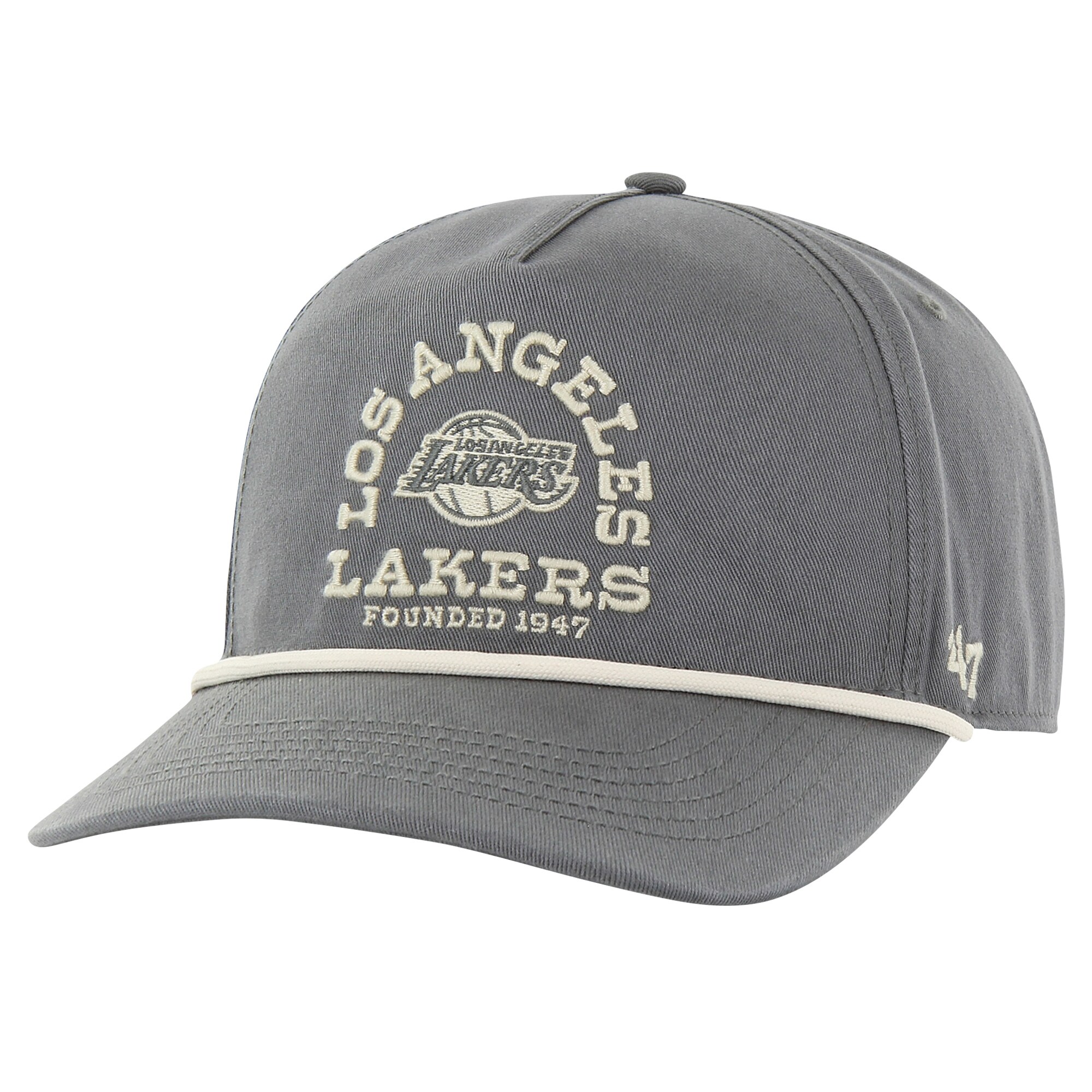 Official Los Angeles Lakers mens los angeles lakers 47 charcoal canyon ranchero hitch adjustable hat | Lakers Shop