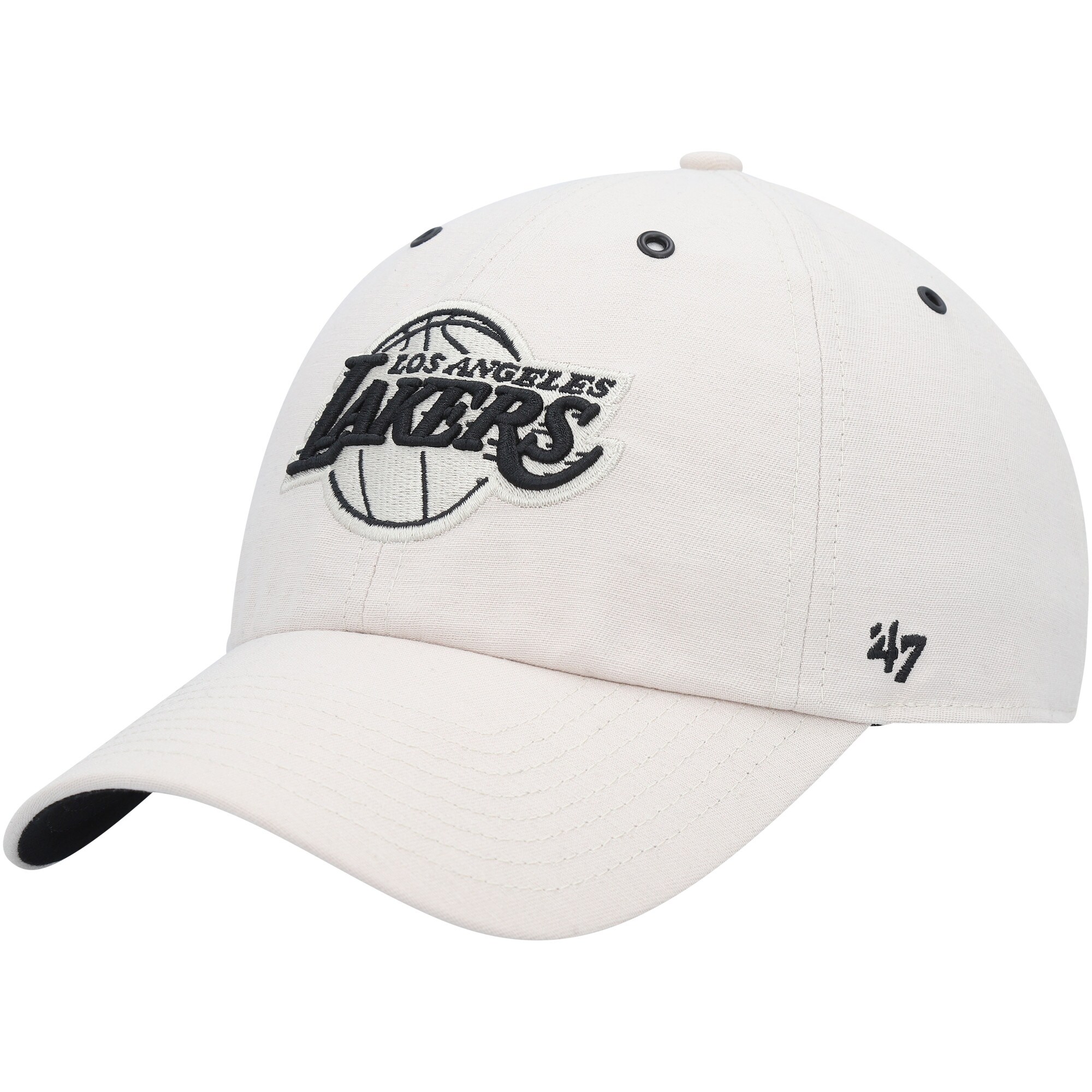 Official Los Angeles Lakers mens los angeles lakers 47 cream lunar clean up adjustable hat | Lakers Shop