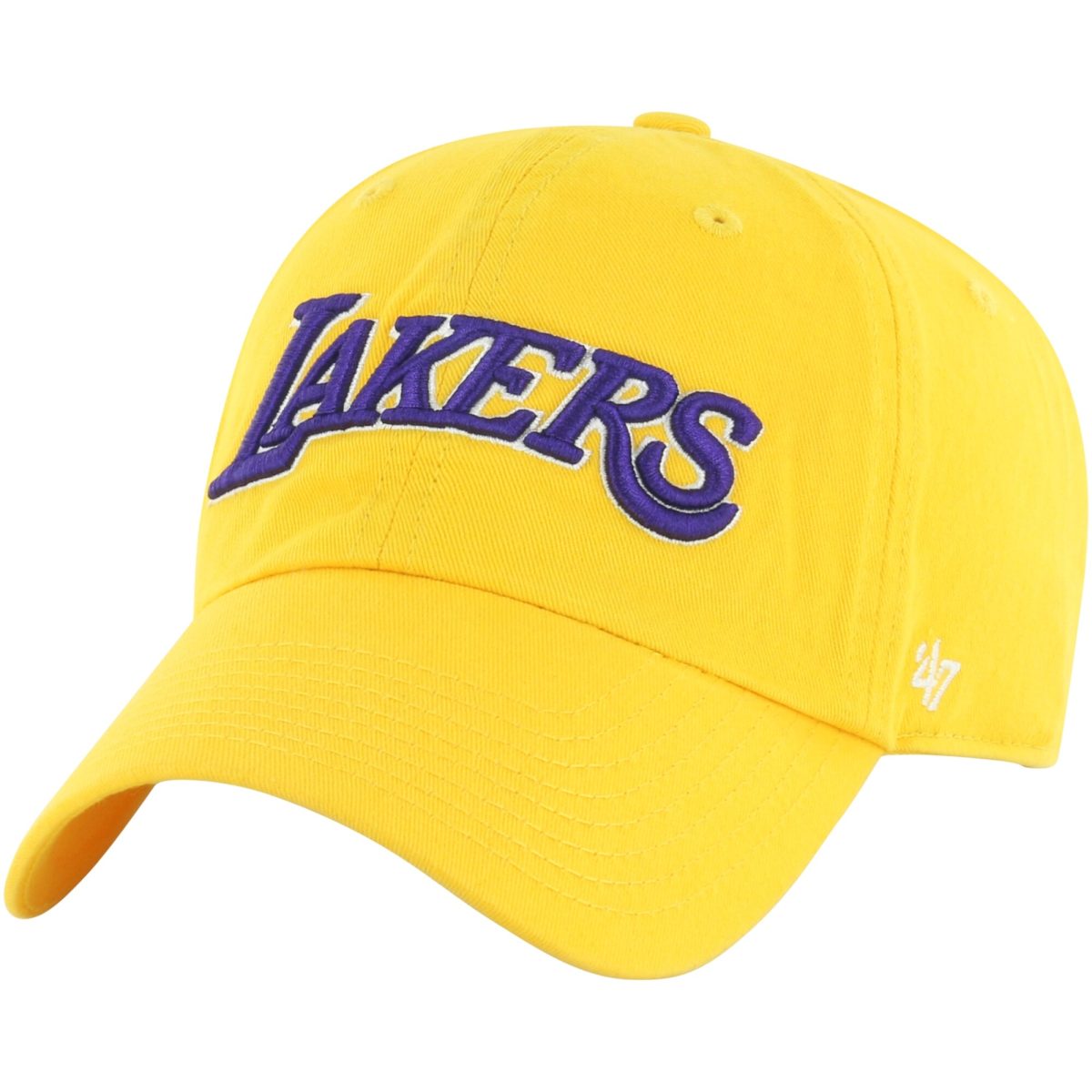 Official Los Angeles Lakers mens los angeles lakers 47 gold core wordmark clean up adjustable hat | Lakers Shop
