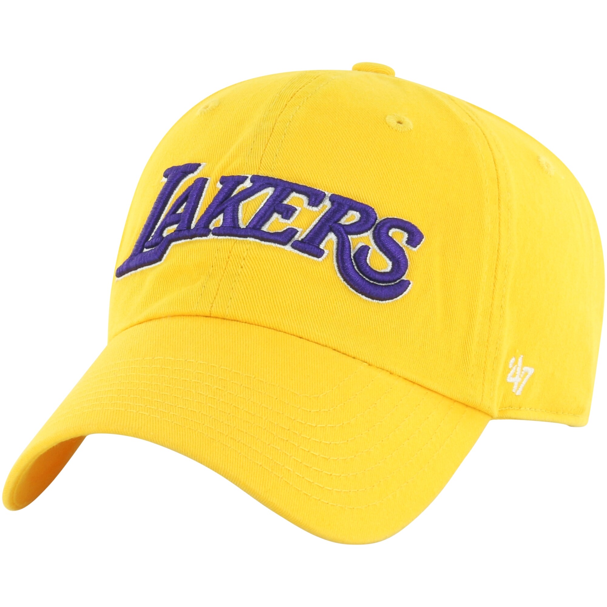 Official Los Angeles Lakers mens los angeles lakers 47 gold core wordmark clean up adjustable hat | Lakers Shop