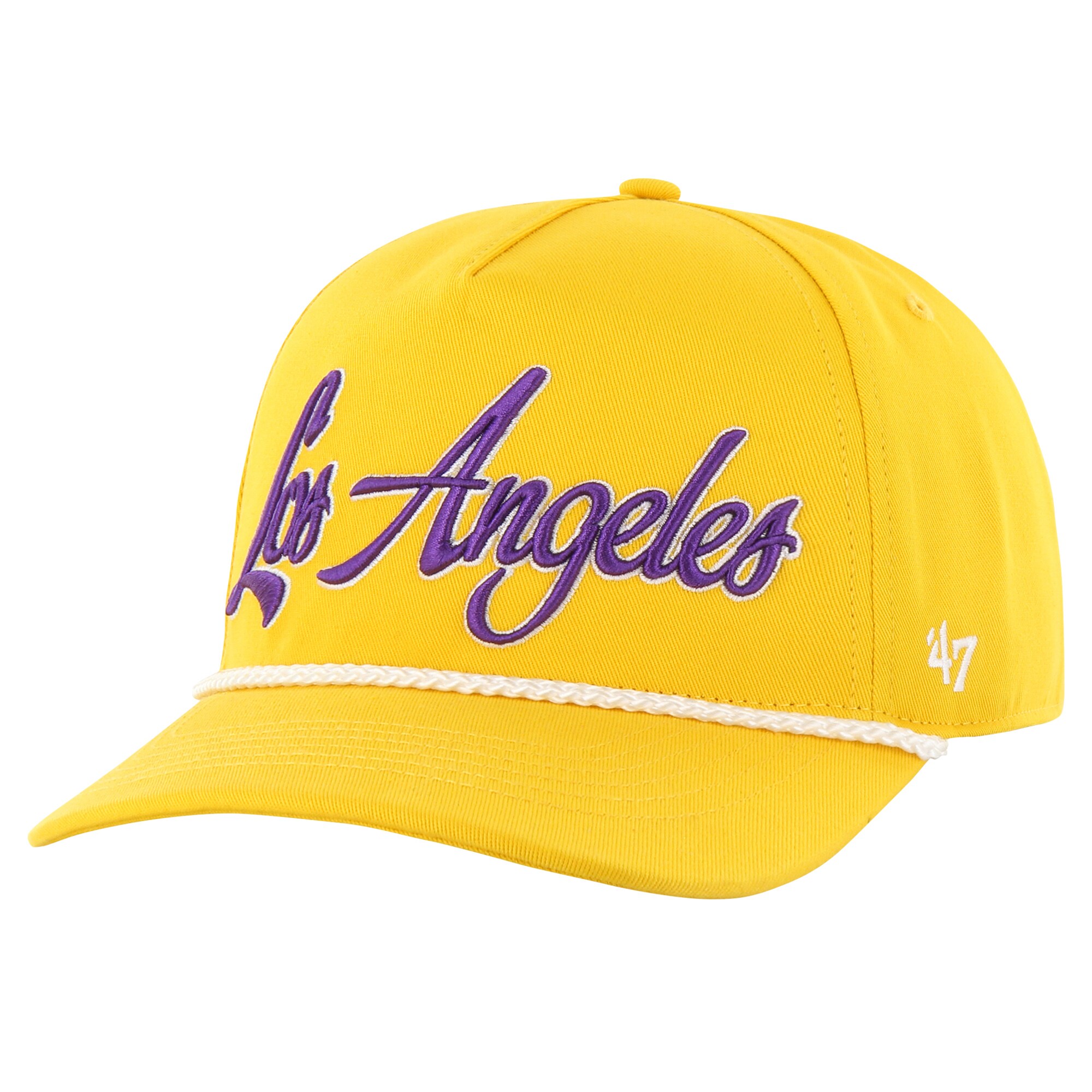 Official Los Angeles Lakers mens los angeles lakers 47 gold overhand logo hitch adjustable hat | Lakers Shop
