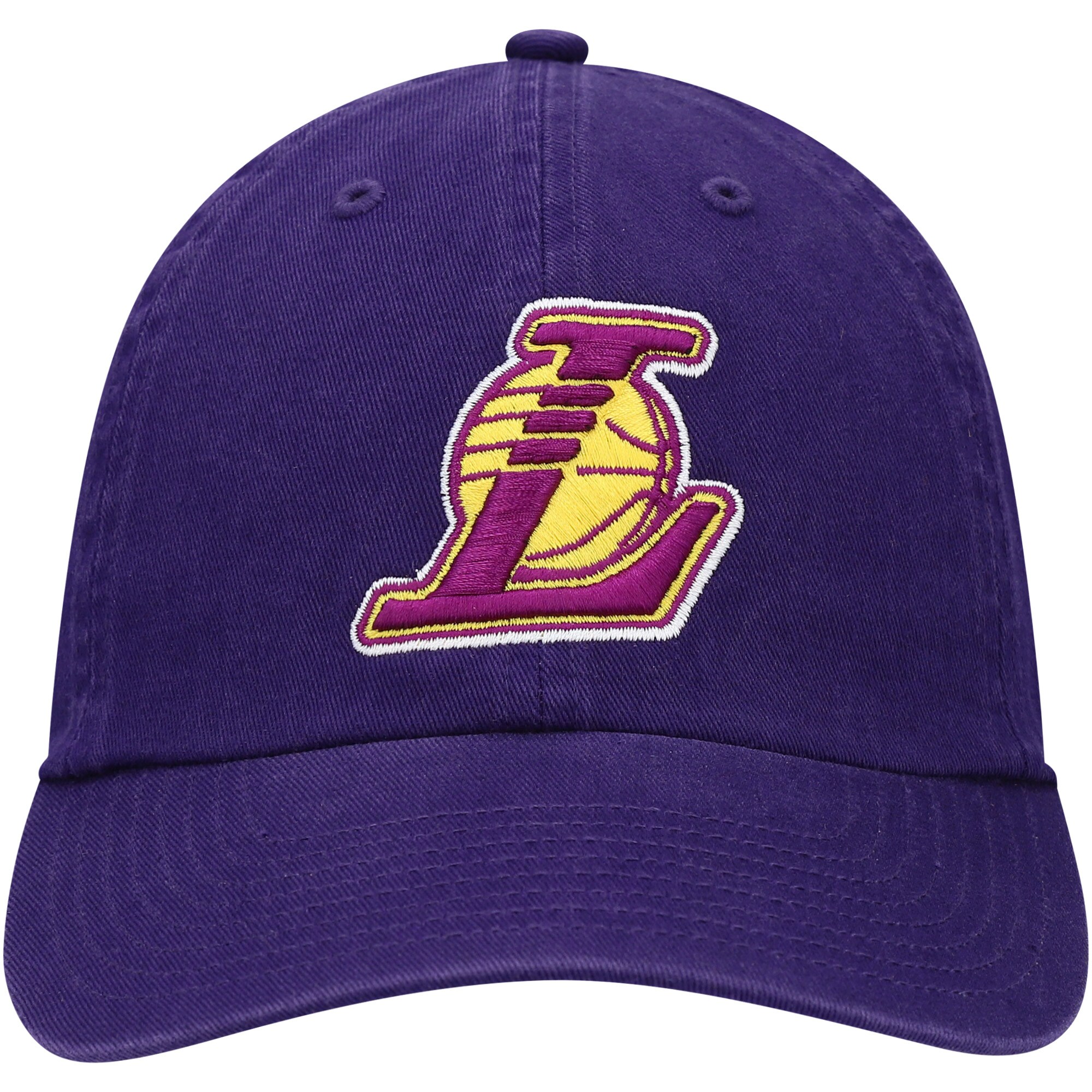 Official Los Angeles Lakers mens los angeles lakers 47 purple logo clean up adjustable hat | Lakers Shop