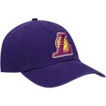 Official Los Angeles Lakers mens los angeles lakers 47 purple logo clean up adjustable hat | Lakers Shop