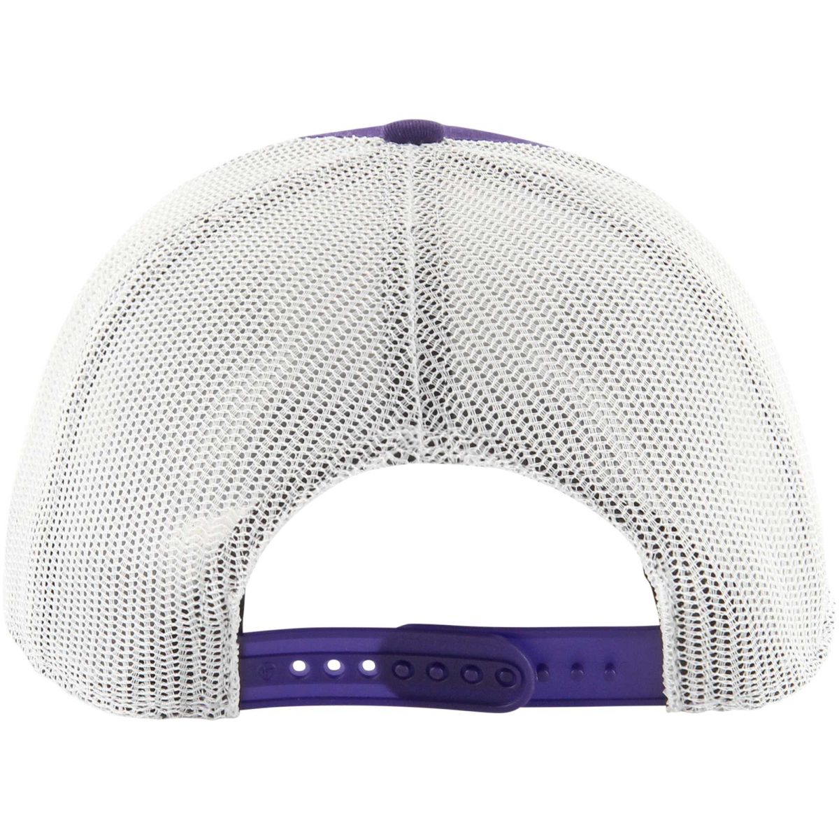 Official Los Angeles Lakers mens los angeles lakers 47 purple semi patch trucker adjustable hat | Lakers Shop