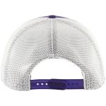 Official Los Angeles Lakers mens los angeles lakers 47 purple semi patch trucker adjustable hat | Lakers Shop