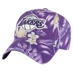 Official Los Angeles Lakers mens los angeles lakers 47 purple tropicalia floral clean up adjustable hat | Lakers Shop