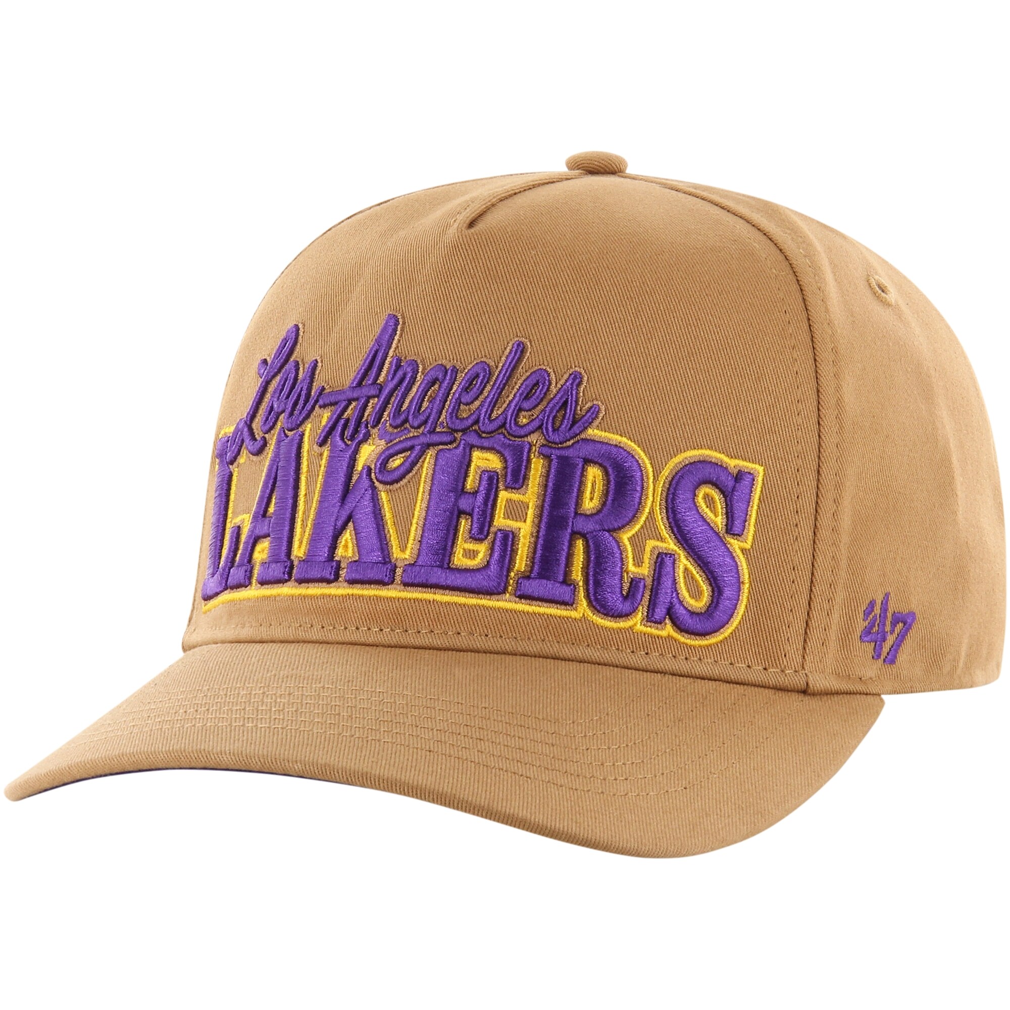 Official Los Angeles Lakers mens los angeles lakers 47 tan barnes hitch adjustable hat | Lakers Shop