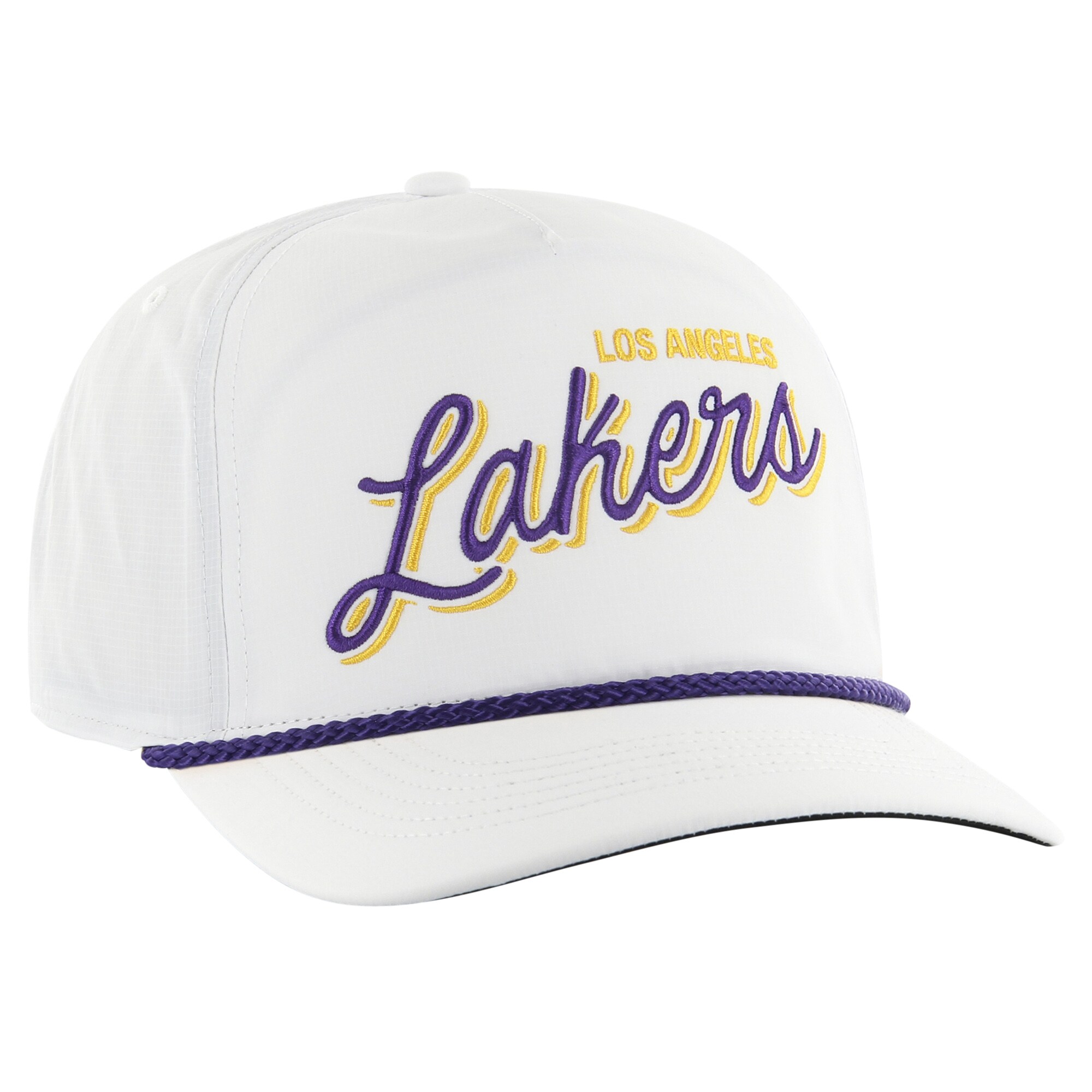 Official Los Angeles Lakers mens los angeles lakers 47 white fairway hitch brrr adjustable hat | Lakers Shop