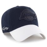 Official Los Angeles Lakers mens los angeles lakers 47 x tommy hilfiger navywhite courtside cleanup adjustable hat | Lakers Shop