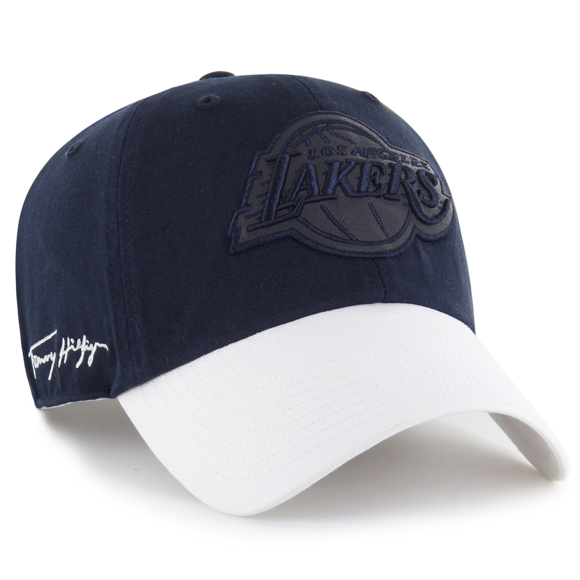 Official Los Angeles Lakers mens los angeles lakers 47 x tommy hilfiger navywhite courtside cleanup adjustable hat | Lakers Shop