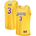 Official Los Angeles Lakers mens los angeles lakers anthony davis fanatics gold fast break replica player jersey – icon edition | Lakers Shop