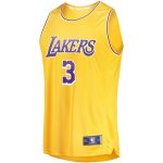 Official Los Angeles Lakers mens los angeles lakers anthony davis fanatics gold fast break replica player jersey – icon edition | Lakers Shop