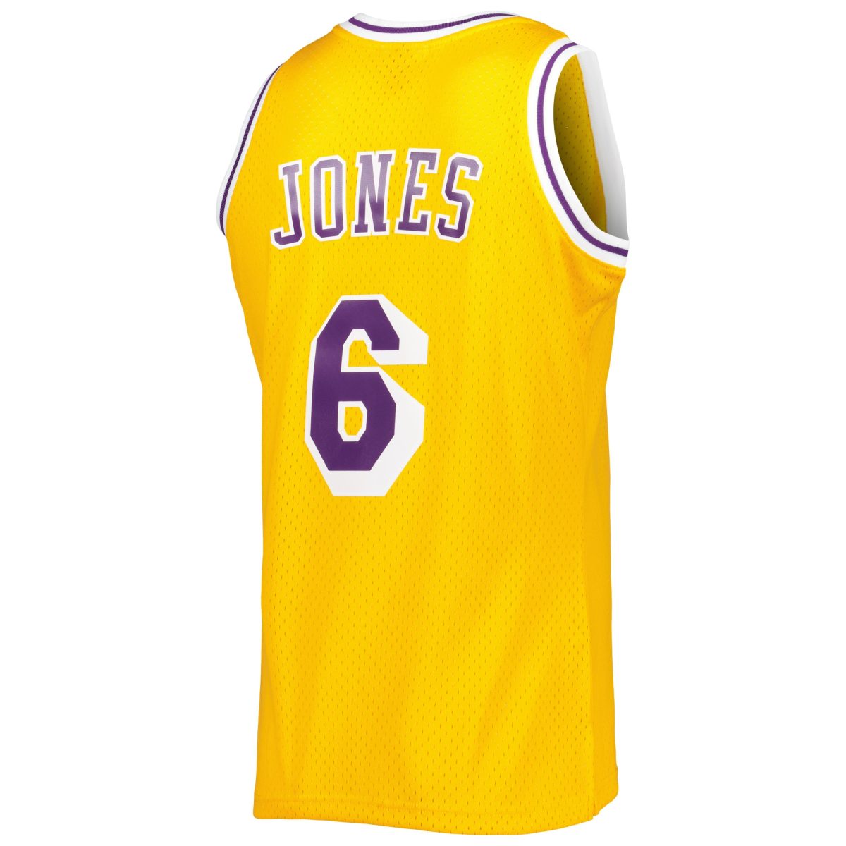 Official Los Angeles Lakers mens los angeles lakers eddie jones mitchell  ness gold 199697 hardwood classics swingman jersey | Lakers Shop