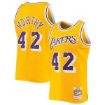Official Los Angeles Lakers mens los angeles lakers james worthy mitchell  ness gold 198485 hardwood classics swingman jersey | Lakers Shop