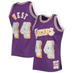 Official Los Angeles Lakers mens los angeles lakers jerry west mitchell  ness purple 197172 hardwood classics nba 75th anniversary diamond swingman jersey | Lakers Shop