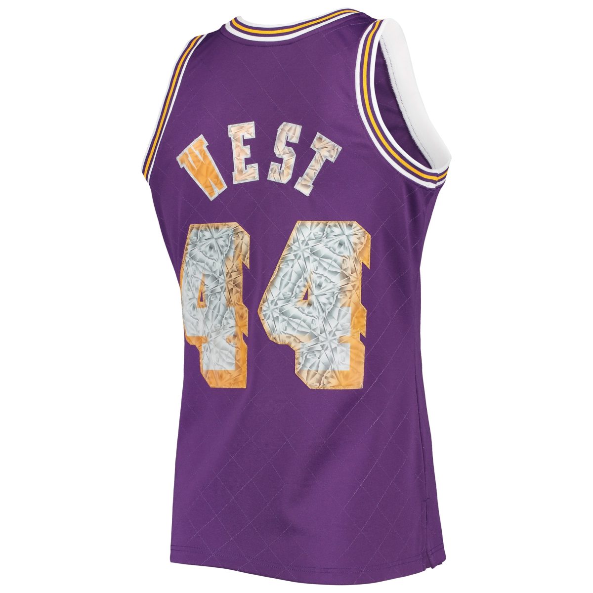 Official Los Angeles Lakers mens los angeles lakers jerry west mitchell  ness purple 197172 hardwood classics nba 75th anniversary diamond swingman jersey | Lakers Shop
