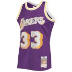 Official Los Angeles Lakers mens los angeles lakers kareem abdul-jabbar mitchell  ness purple 1996-97 hardwood classics nba 75th anniversary diamond swingman jersey | Lakers Shop