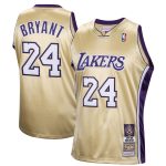 Official Los Angeles Lakers mens los angeles lakers kobe bryant mitchell  ness gold hall of fame class of 2020 24 authentic hardwood classics jersey | Lakers Shop