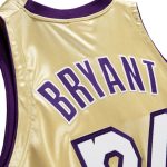 Official Los Angeles Lakers mens los angeles lakers kobe bryant mitchell  ness gold hall of fame class of 2020 24 authentic hardwood classics jersey | Lakers Shop
