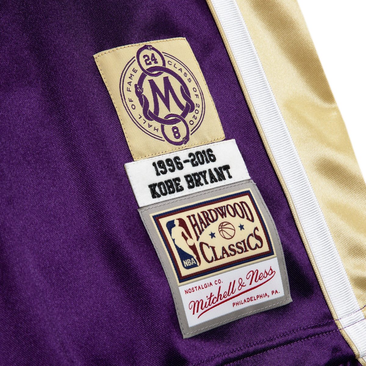 Official Los Angeles Lakers mens los angeles lakers kobe bryant mitchell  ness purple hall of fame class of 2020 8 authentic jersey | Lakers Shop