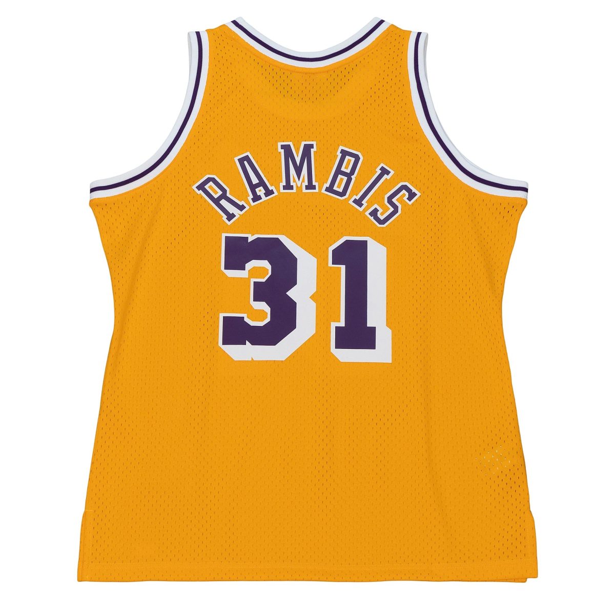 Official Los Angeles Lakers mens los angeles lakers kurt rambis mitchell  ness gold 198485 swingman jersey | Lakers Shop