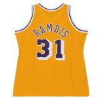 Official Los Angeles Lakers mens los angeles lakers kurt rambis mitchell  ness gold 198485 swingman jersey | Lakers Shop