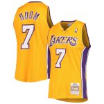 Official Los Angeles Lakers mens los angeles lakers lamar odom mitchell  ness gold 200910 hardwood classics swingman jersey | Lakers Shop