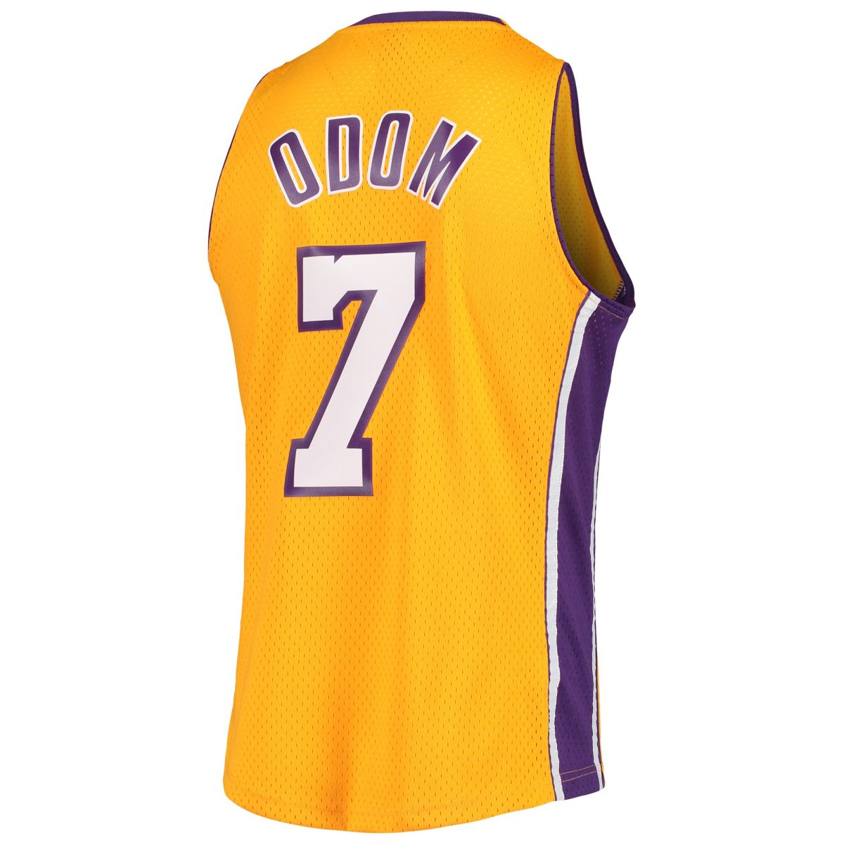 Official Los Angeles Lakers mens los angeles lakers lamar odom mitchell  ness gold 200910 hardwood classics swingman jersey | Lakers Shop
