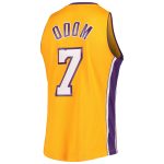 Official Los Angeles Lakers mens los angeles lakers lamar odom mitchell  ness gold 200910 hardwood classics swingman jersey | Lakers Shop