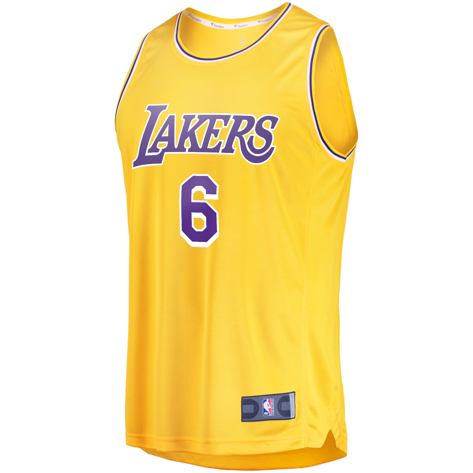 Official Los Angeles Lakers mens los angeles lakers lebron james fanatics gold 6 fast break replica player jersey – icon edition | Lakers Shop