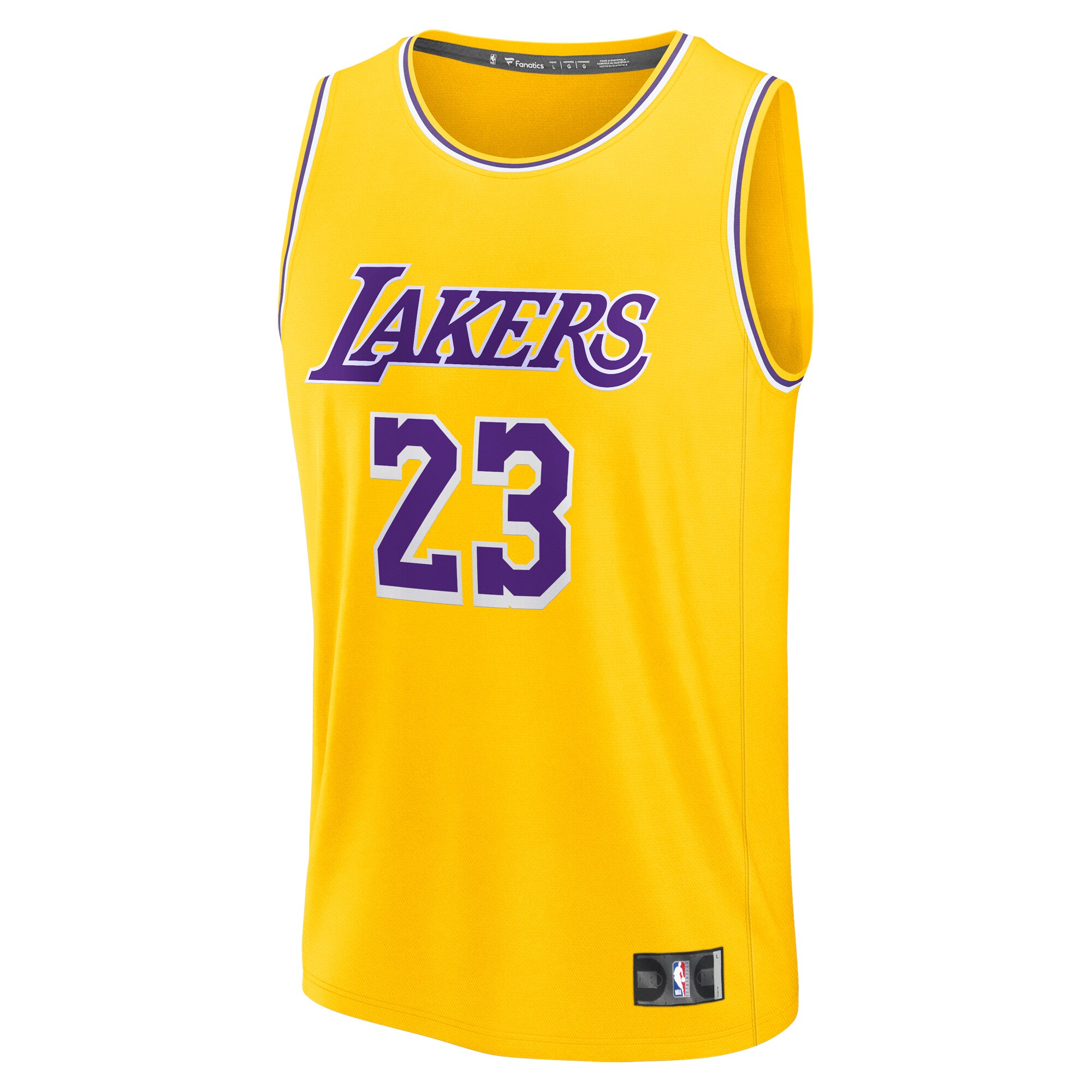 Official Los Angeles Lakers mens los angeles lakers lebron james fanatics gold fast break replica jersey – icon edition | Lakers Shop