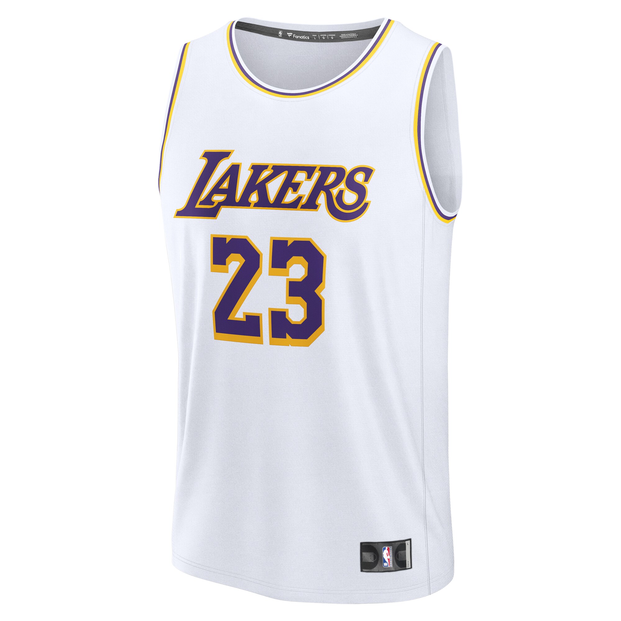 Official Los Angeles Lakers mens los angeles lakers lebron james fanatics white fast break replica player jersey – association edition 201291326 | Lakers Shop