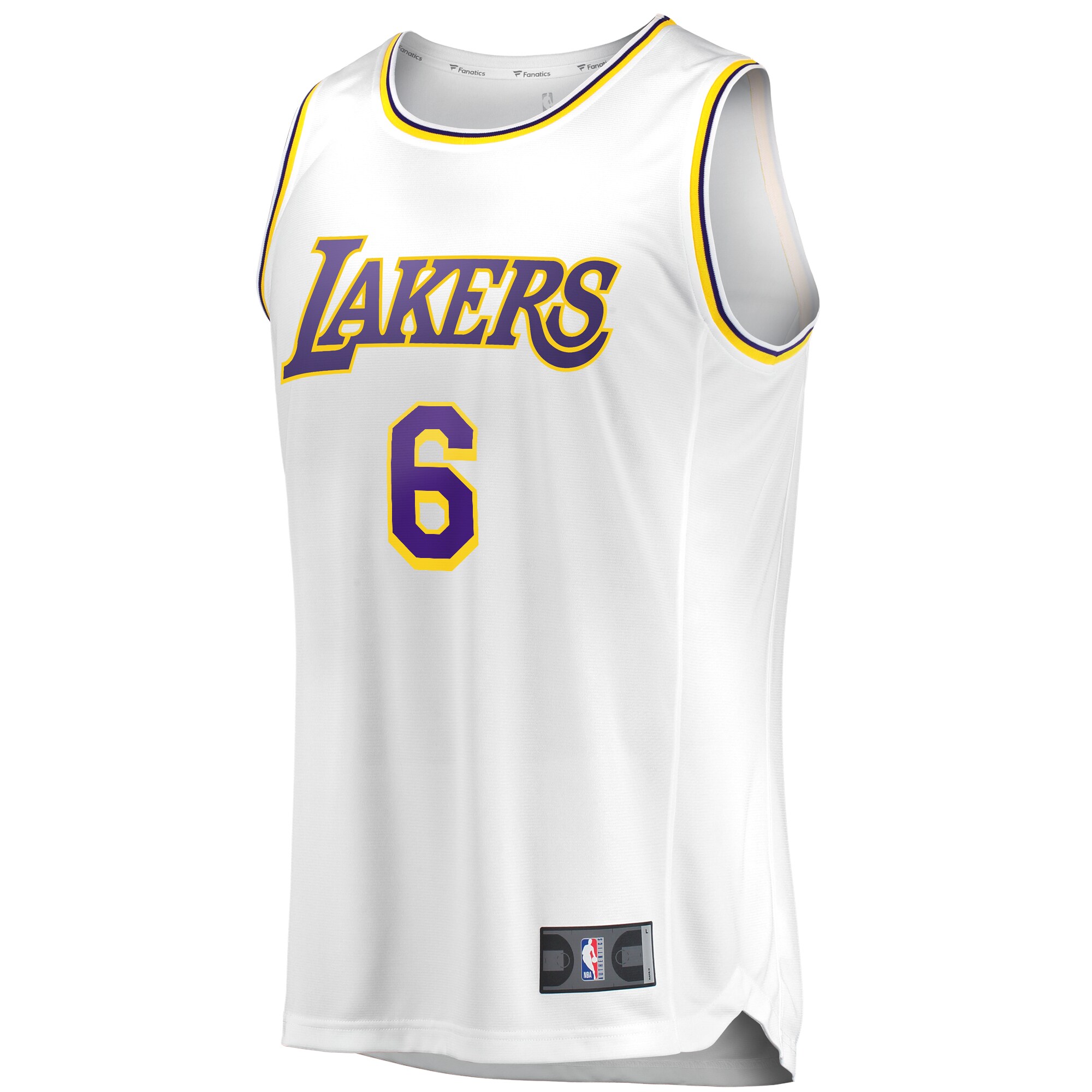 Official Los Angeles Lakers mens los angeles lakers lebron james fanatics white fast break replica player jersey – association edition | Lakers Shop