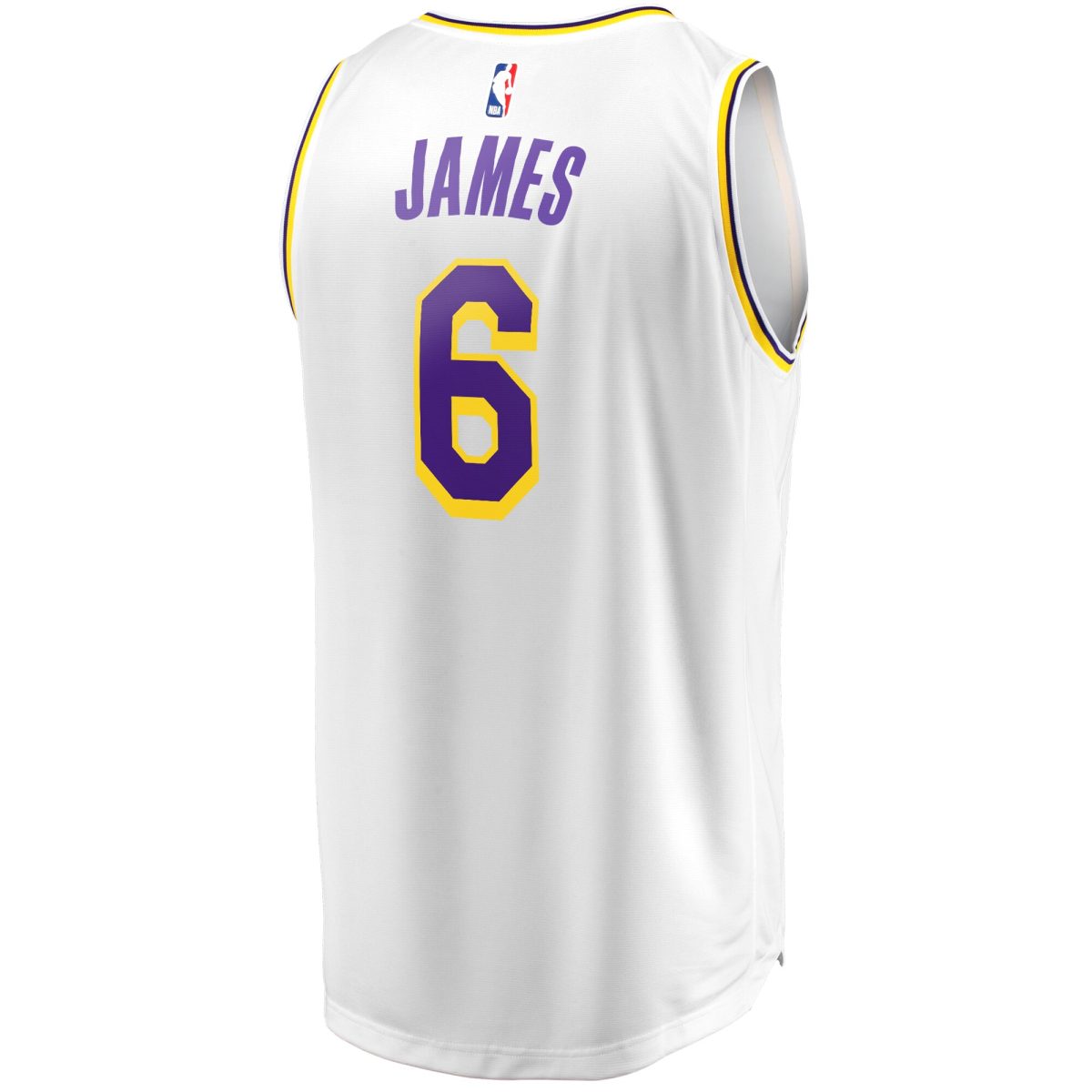 Official Los Angeles Lakers mens los angeles lakers lebron james fanatics white fast break replica player jersey – association edition | Lakers Shop