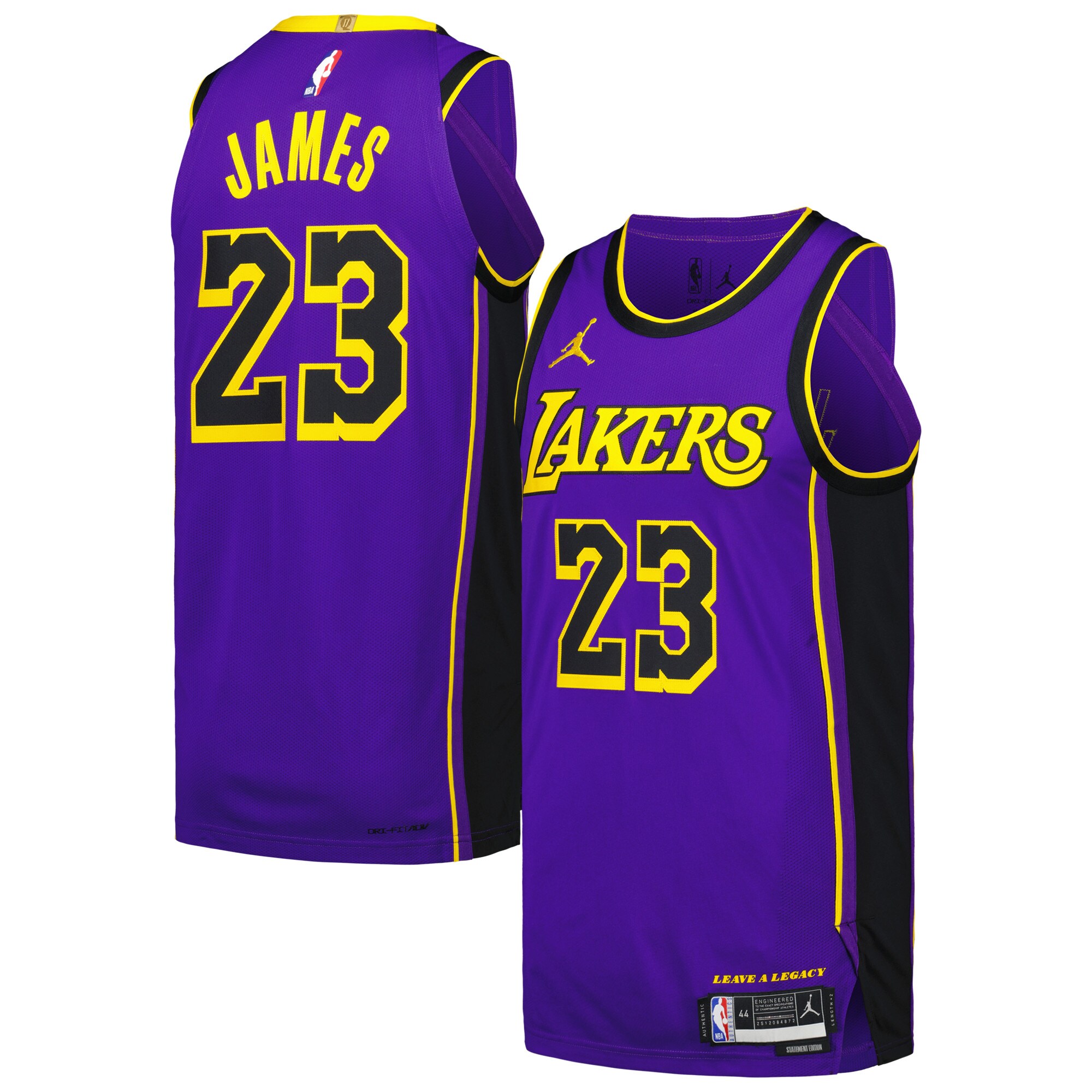Official Los Angeles Lakers mens los angeles lakers lebron james jordan brand purple authentic player jersey – statement edition | Lakers Shop