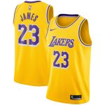 Official Los Angeles Lakers mens los angeles lakers lebron james nike gold swingman player jersey – icon edition | Lakers Shop