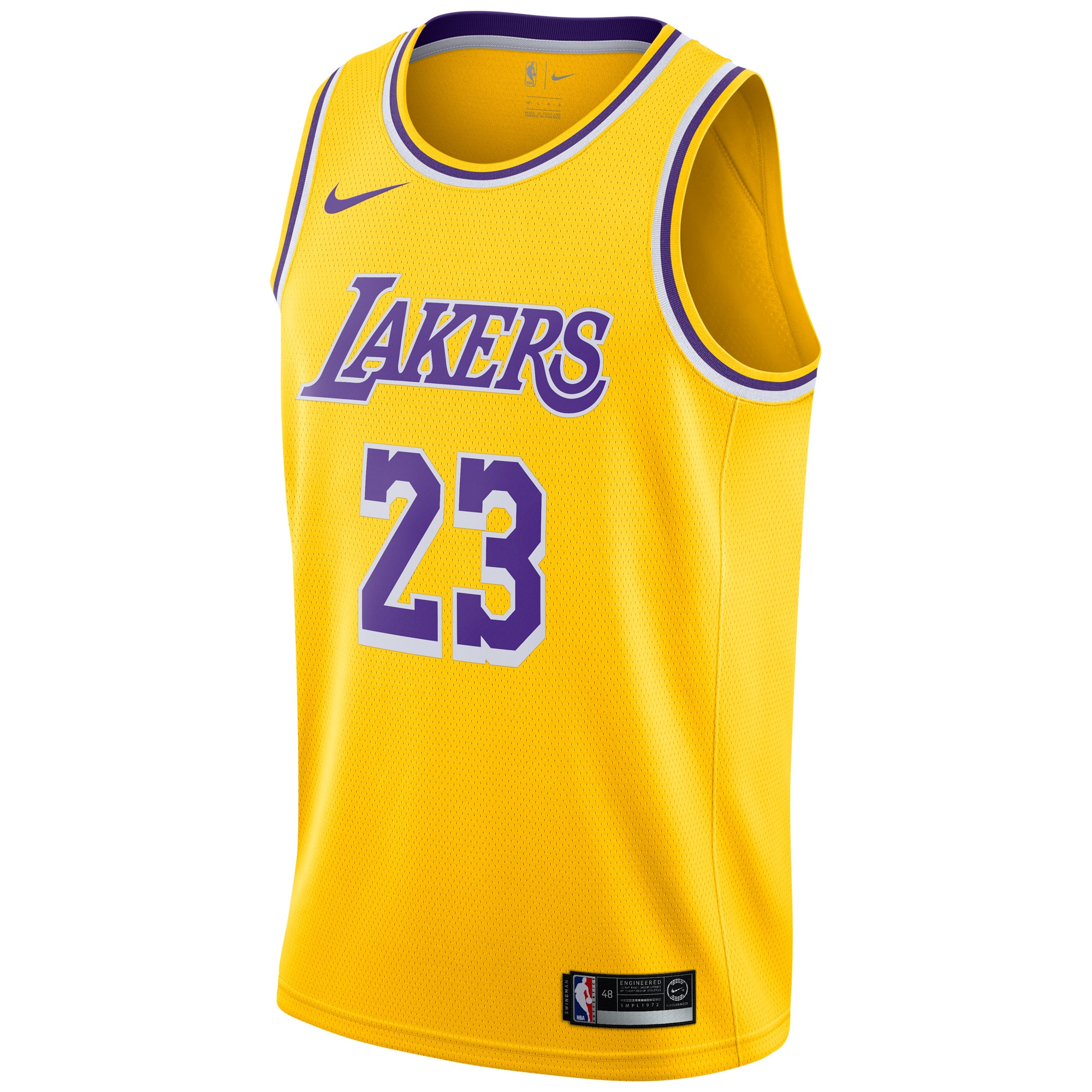 Official Los Angeles Lakers mens los angeles lakers lebron james nike gold swingman player jersey – icon edition | Lakers Shop