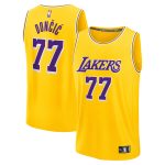 Official Los Angeles Lakers mens los angeles lakers luka dončić fanatics gold fast break replica player jersey – icon edition | Lakers Shop