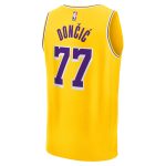 Official Los Angeles Lakers mens los angeles lakers luka dončić fanatics gold fast break replica player jersey – icon edition | Lakers Shop