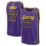 Official Los Angeles Lakers mens los angeles lakers luka dončić fanatics purple fast break player jersey – statement edition | Lakers Shop