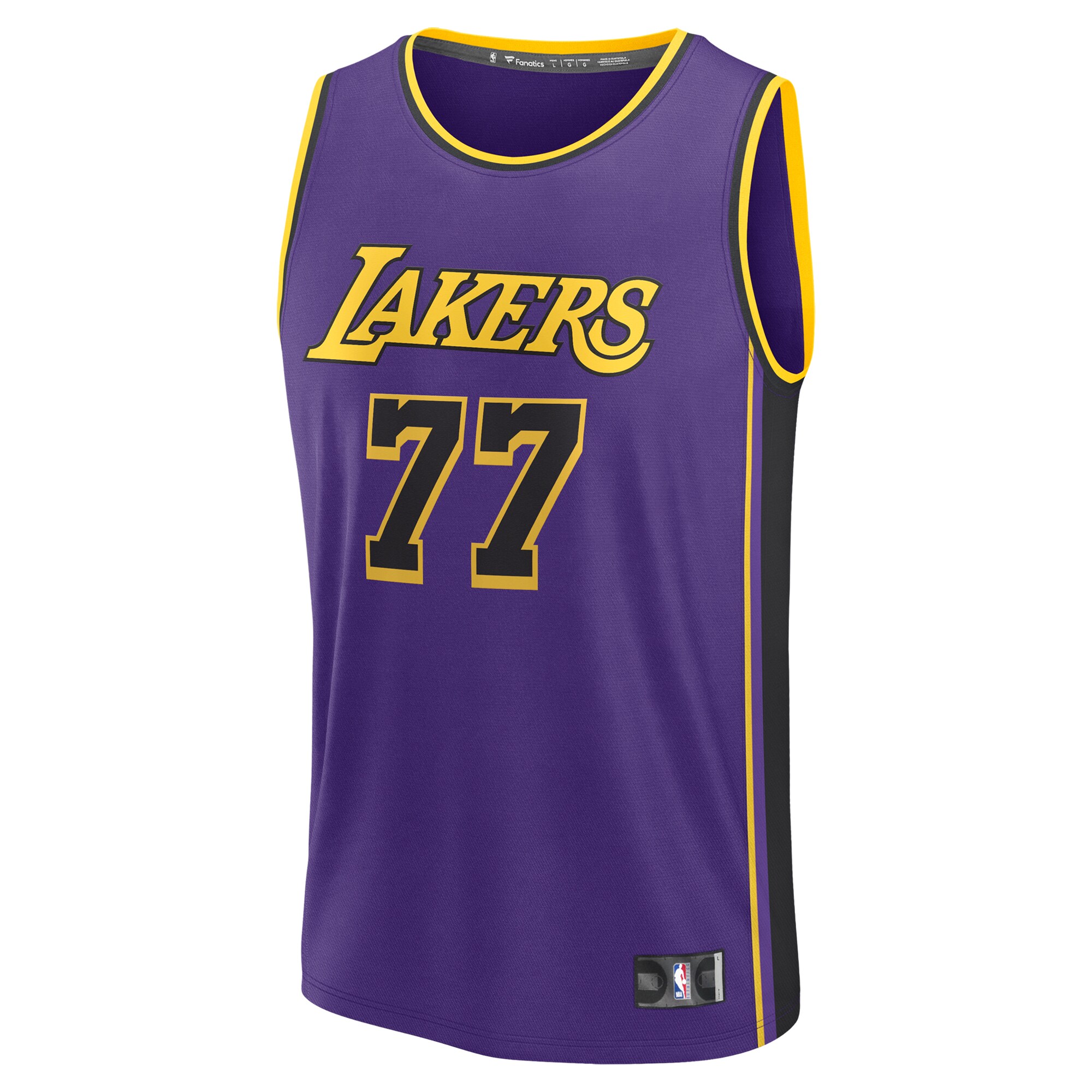 Official Los Angeles Lakers mens los angeles lakers luka dončić fanatics purple fast break player jersey – statement edition | Lakers Shop