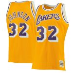 Official Los Angeles Lakers mens los angeles lakers magic johnson mitchell  ness gold 198485 hardwood classics swingman jersey | Lakers Shop