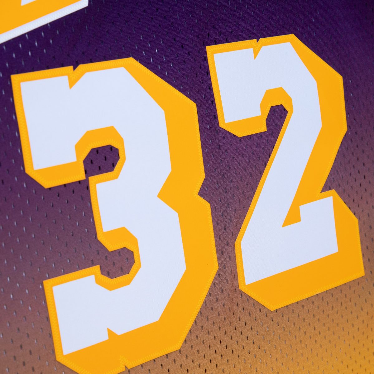 Official Los Angeles Lakers mens los angeles lakers magic johnson mitchell  ness goldpurple 198485 hardwood classics fadeaway swingman player jersey | Lakers Shop