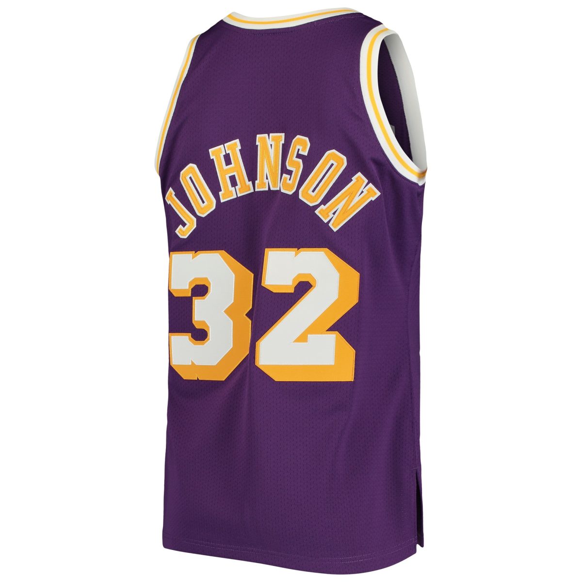 Official Los Angeles Lakers mens los angeles lakers magic johnson mitchell  ness purple 198485 hardwood classics authentic jersey | Lakers Shop